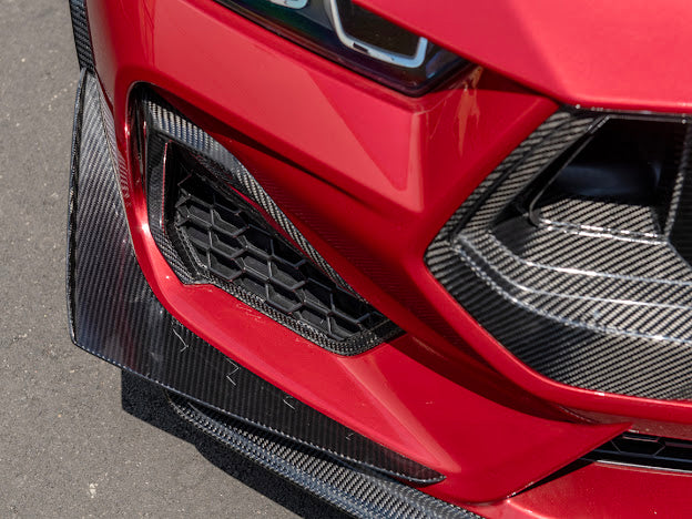 2024-Up Mustang GT S650 | CARBON FIBER Front Side Grille Insert Replacement Pair